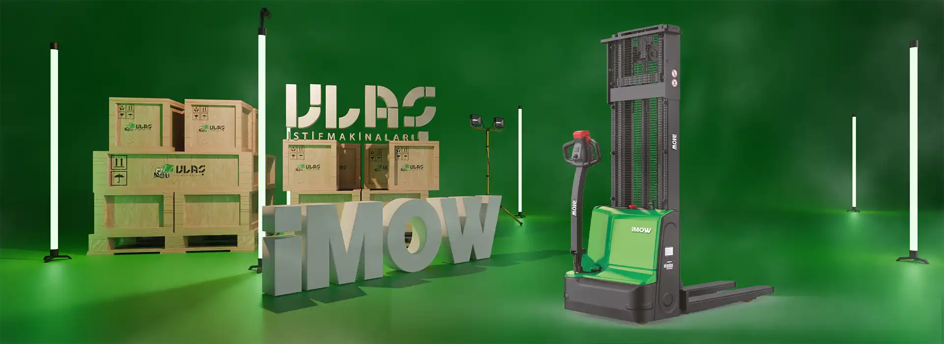 DS3 istifleyici, depo içi raflama operasyonunda güvenli kaldırma ve çevik manevra sağlıyor.