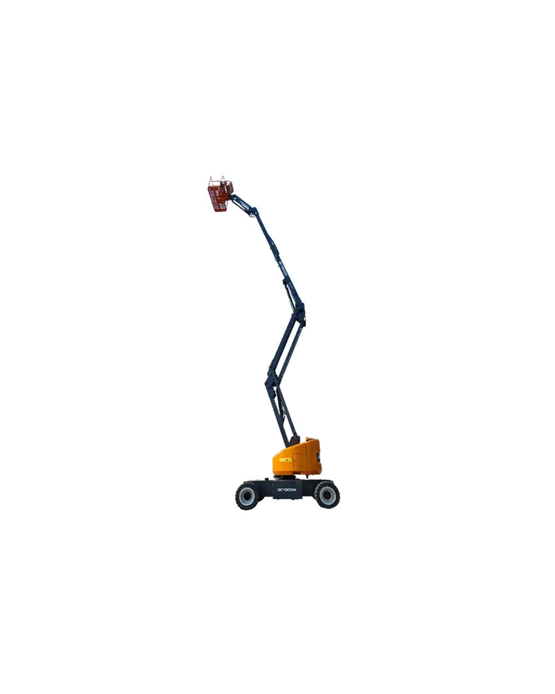 SAL-16EJ akülü eklemli platform: 17,8 m çalışma yüksekliği, 8,3 m yatay erişim ve 2 kişilik platform kapasitesiyle iç ve dış mekânlarda sessiz, emisyonsuz ve yüksek erişim sağlar.