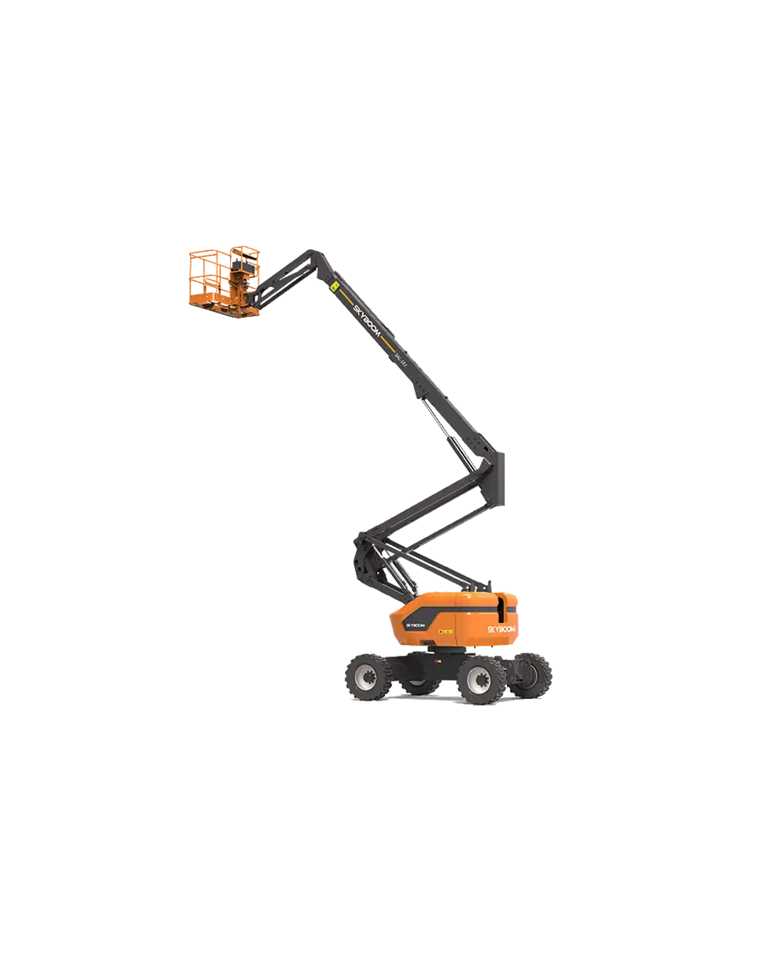 SAL-18J dizel eklemli platform: 20 m çalışma yüksekliği, 10 m yatay erişim, 4×4 çekiş ve güçlü Yanmar motoruyla dış mekân projelerinde yüksek performans sunar.