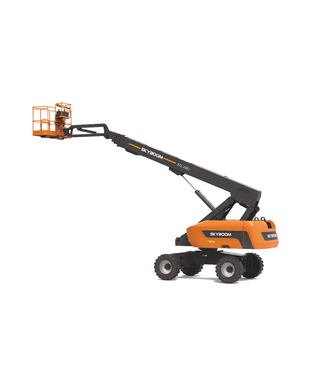 STL-19EJ akülü teleskopik bomlu platform: 21 m çalışma yüksekliği, 15 m yatay erişim, 48V batarya sistemi ve sessiz 4×4 elektrikli sürüş teknolojisiyle çevre dostu güç sağlar.